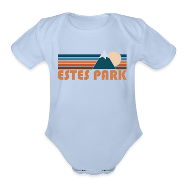 Estes Park, Colorado Baby Bodysuit Retro Mountain - sky