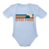 Estes Park, Colorado Baby Bodysuit Retro Mountain