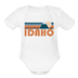Idaho Baby Bodysuit Retro Mountain - white