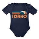 Idaho Baby Bodysuit Retro Mountain - dark navy