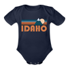 Idaho Baby Bodysuit Retro Mountain - dark navy