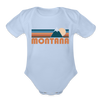 Montana Baby Bodysuit Retro Mountain - sky
