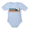 Chattanooga, Tennessee Baby Bodysuit Retro Mountain