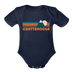 Chattanooga, Tennessee Baby Bodysuit Retro Mountain - dark navy