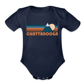 Chattanooga, Tennessee Baby Bodysuit Retro Mountain