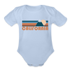 California Baby Bodysuit Retro Mountain - sky