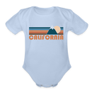 California Baby Bodysuit Retro Mountain - sky