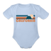 California Baby Bodysuit Retro Mountain - sky