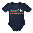 California Baby Bodysuit Retro Mountain - dark navy