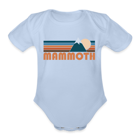 Mammoth, California Baby Bodysuit Retro Mountain