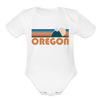 Oregon Baby Bodysuit Retro Mountain - white