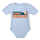 Oregon Baby Bodysuit Retro Mountain - sky