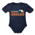 Oregon Baby Bodysuit Retro Mountain - dark navy