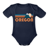 Oregon Baby Bodysuit Retro Mountain - dark navy