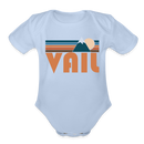Vail, Colorado Baby Bodysuit Retro Mountain - sky