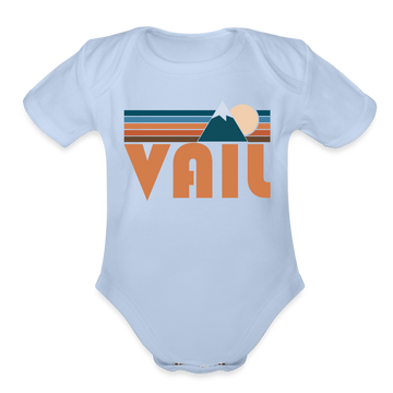 Vail, Colorado Baby Bodysuit Retro Mountain - sky