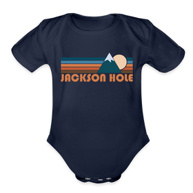 Jackson Hole, Wyoming Baby Bodysuit Retro Mountain