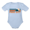 Park City, Utah Baby Bodysuit Retro Mountain - sky