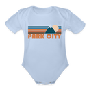 Park City, Utah Baby Bodysuit Retro Mountain - sky