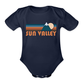 Sun Valley, Idaho Baby Bodysuit Retro Mountain