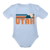Utah Baby Bodysuit Retro Mountain - sky