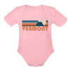 Vermont Baby Bodysuit Retro Mountain - light pink