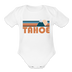 Tahoe, California Baby Bodysuit Retro Mountain - white