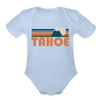 Tahoe, California Baby Bodysuit Retro Mountain - sky