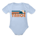 Tahoe, California Baby Bodysuit Retro Mountain - sky
