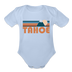 Tahoe, California Baby Bodysuit Retro Mountain - sky