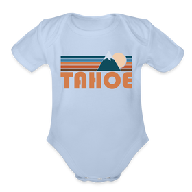 Tahoe, California Baby Bodysuit Retro Mountain