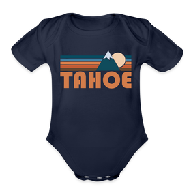 Tahoe, California Baby Bodysuit Retro Mountain