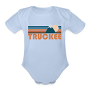 Truckee, California Baby Bodysuit Retro Mountain - sky