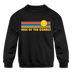 Lake of the Ozarks, Missouri Youth Sweatshirt - Retro Sunrise Youth Lake of the Ozarks Crewneck Sweatshirt - black