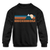 Breckenridge, Colorado Youth Sweatshirt - Retro Mountain Youth Breckenridge Crewneck Sweatshirt - black