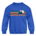 Beaver Creek, Colorado Youth Sweatshirt - Retro Mountain Youth Beaver Creek Crewneck Sweatshirt - royal blue