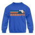 Mammoth, California Youth Sweatshirt - Retro Mountain Youth Mammoth Crewneck Sweatshirt - royal blue