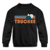 Truckee, California Youth Sweatshirt - Retro Mountain Youth Truckee Crewneck Sweatshirt - black