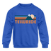 Telluride, Colorado Youth Sweatshirt - Retro Mountain Youth Telluride Crewneck Sweatshirt - royal blue