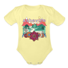 Asheville, North Carolina - Baby Bodysuit - washed yellow