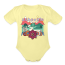 Asheville, North Carolina - Baby Bodysuit - washed yellow