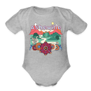 Asheville, North Carolina - Baby Bodysuit - heather grey
