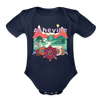 Asheville, North Carolina - Baby Bodysuit - dark navy