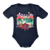 Asheville, North Carolina - Baby Bodysuit - dark navy