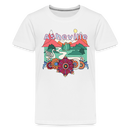 Asheville, North Carolina Youth T-Shirt - Hippie Style - white