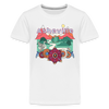 Asheville, North Carolina Youth T-Shirt - Hippie Style - white