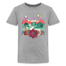 Asheville, North Carolina Youth T-Shirt - Hippie Style - heather gray