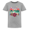Asheville, North Carolina Youth T-Shirt - Hippie Style - heather gray