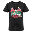Asheville, North Carolina Youth T-Shirt - Hippie Style - charcoal grey
