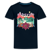Asheville, North Carolina Youth T-Shirt - Hippie Style - deep navy